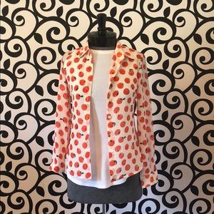 Orange Print Top